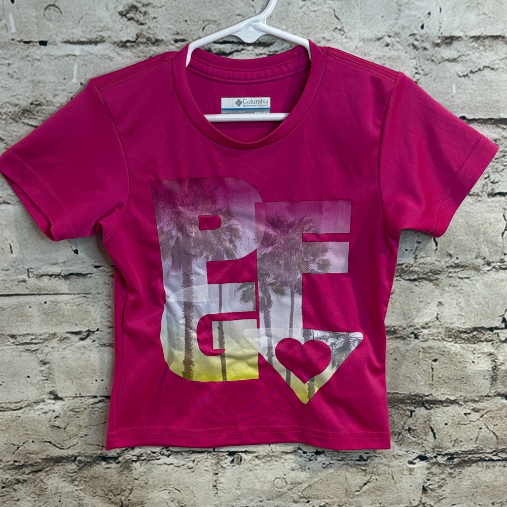 Columbia Pink Graphic Kids Tee